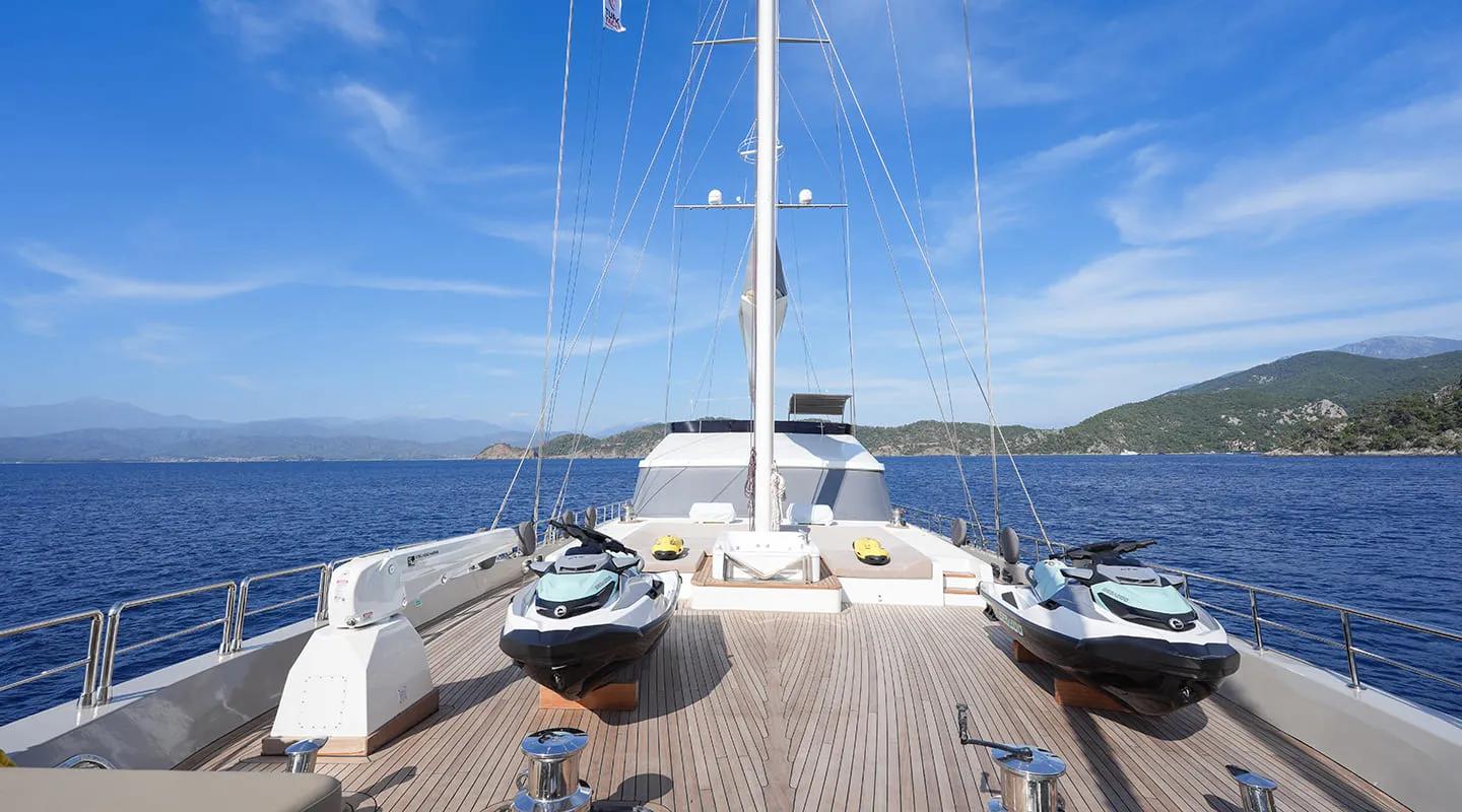 King Of The Sea gulet amenities exterior deck in Türkiye