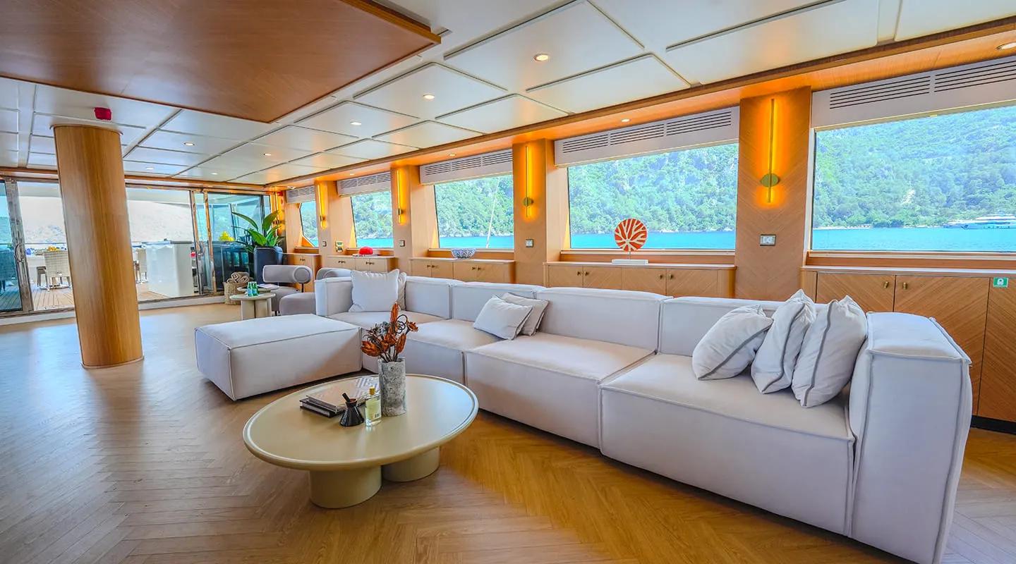 King Of The Sea gulet amenities exterior deck in Türkiye