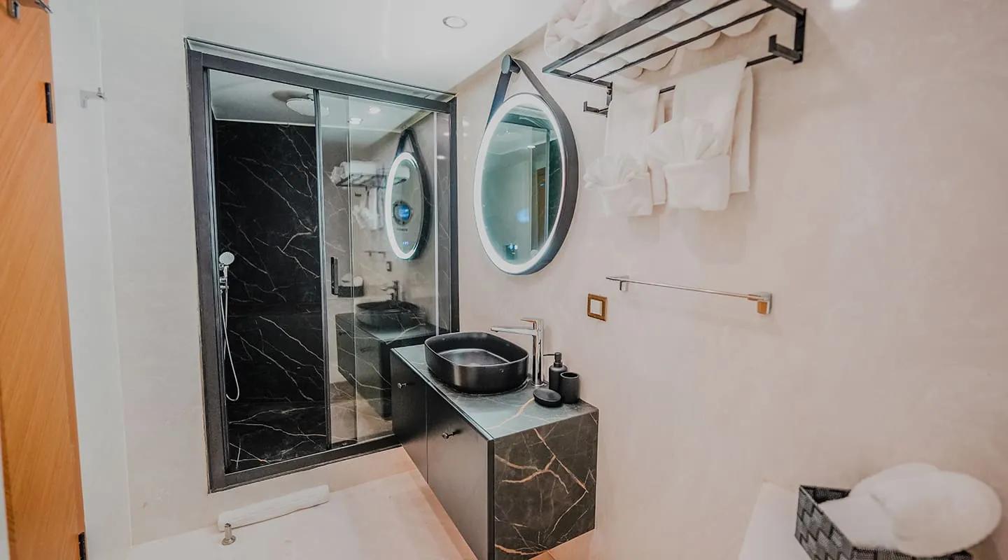 King Of The Sea gulet accommodation interior cabin in Türkiye