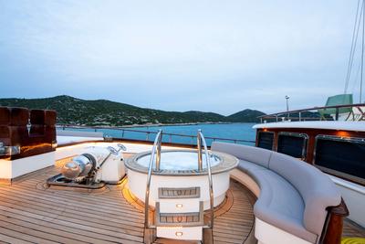 Mare Nostrum gulet amenities exterior deck in Greece