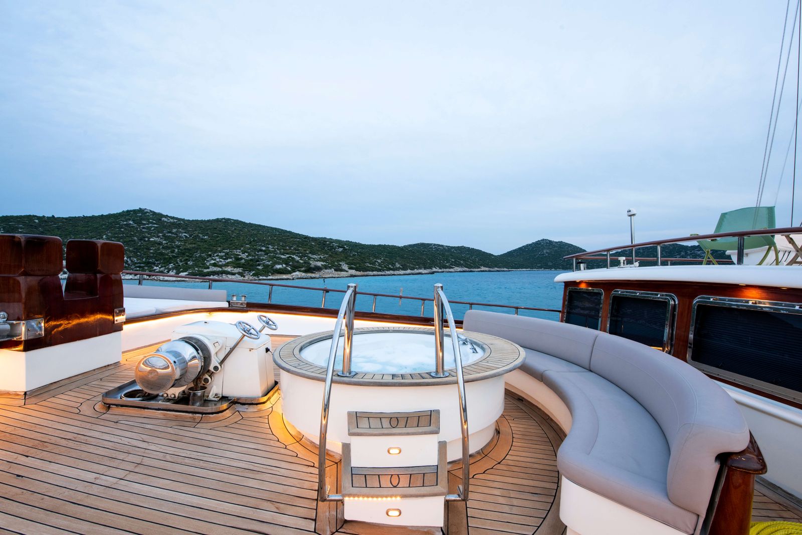 Mare Nostrum gulet amenities exterior deck in Greece