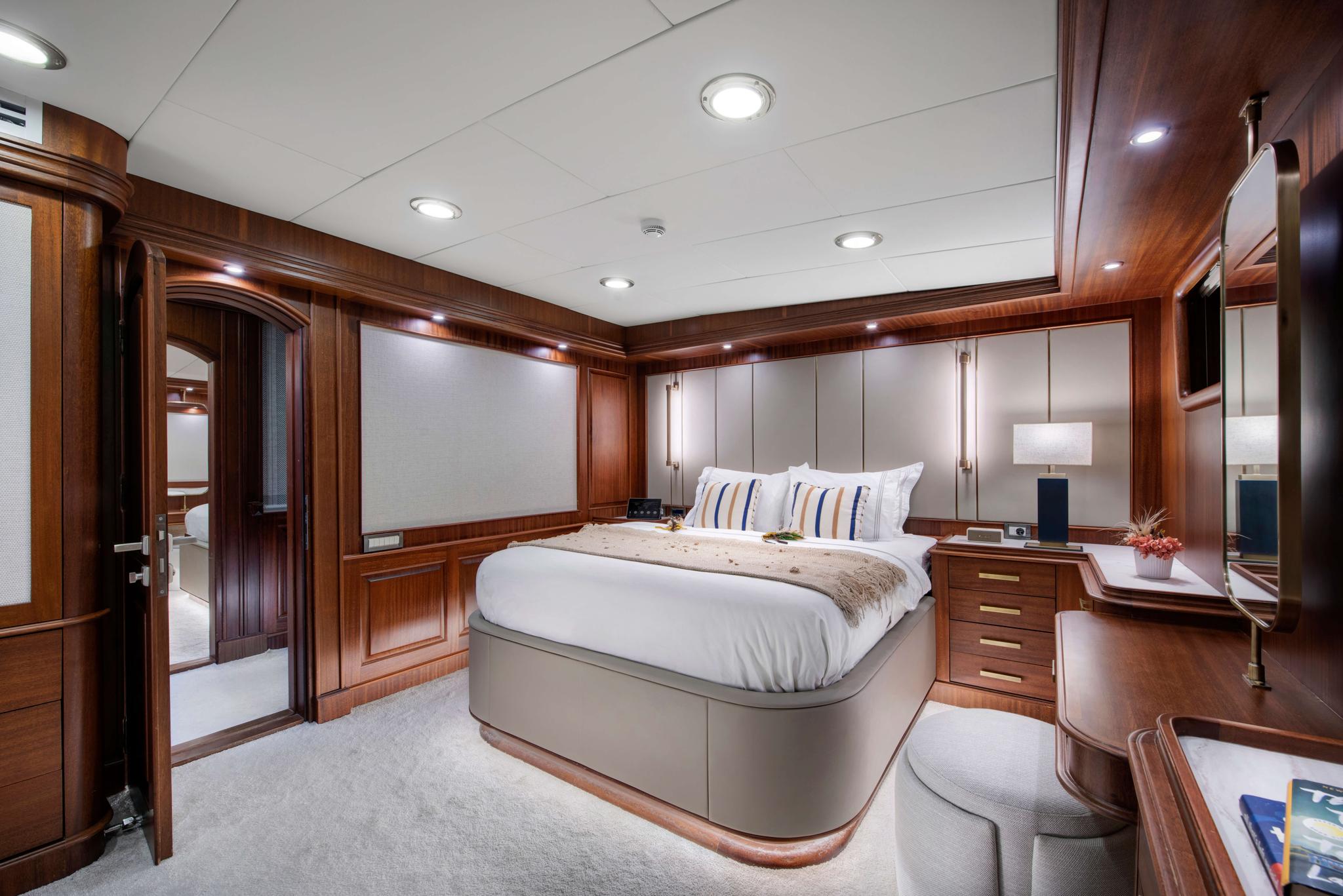 Mare Nostrum gulet interior cabin in Greece