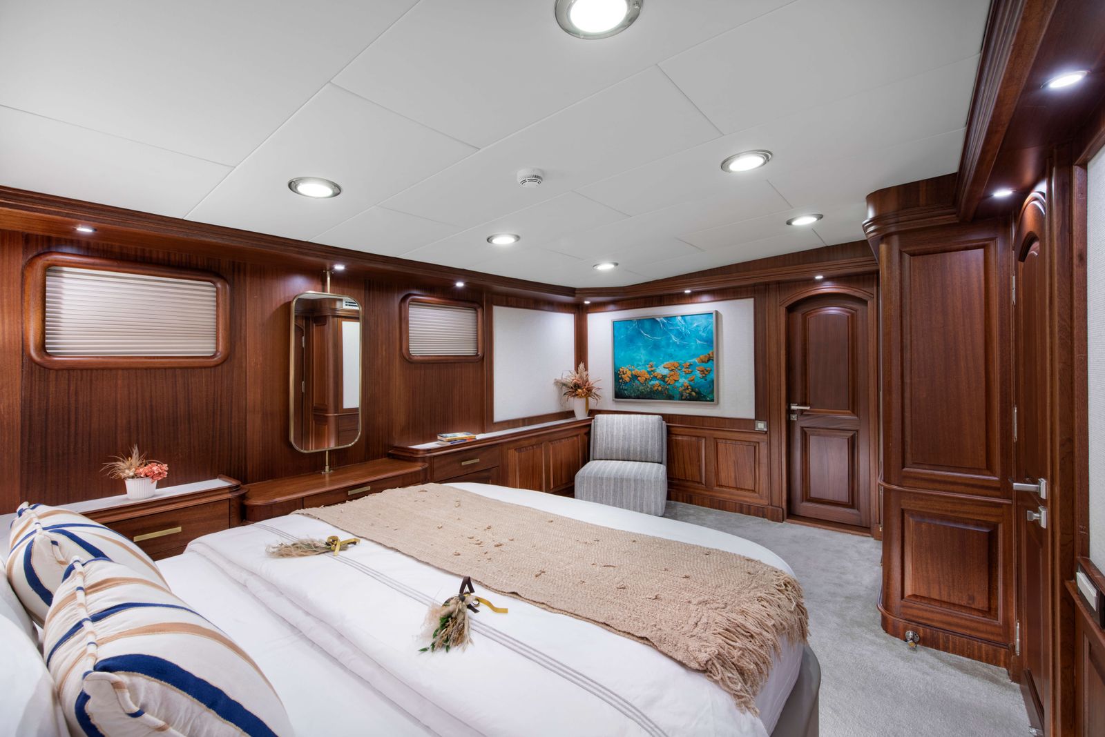 Mare Nostrum gulet accommodation interior cabin in Greece