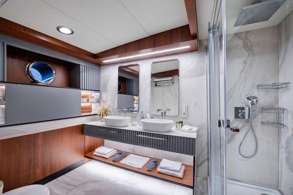 Mare Nostrum gulet interior cabin in Greece