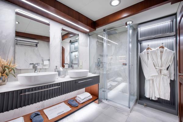 Mare Nostrum gulet accommodation interior cabin in Greece