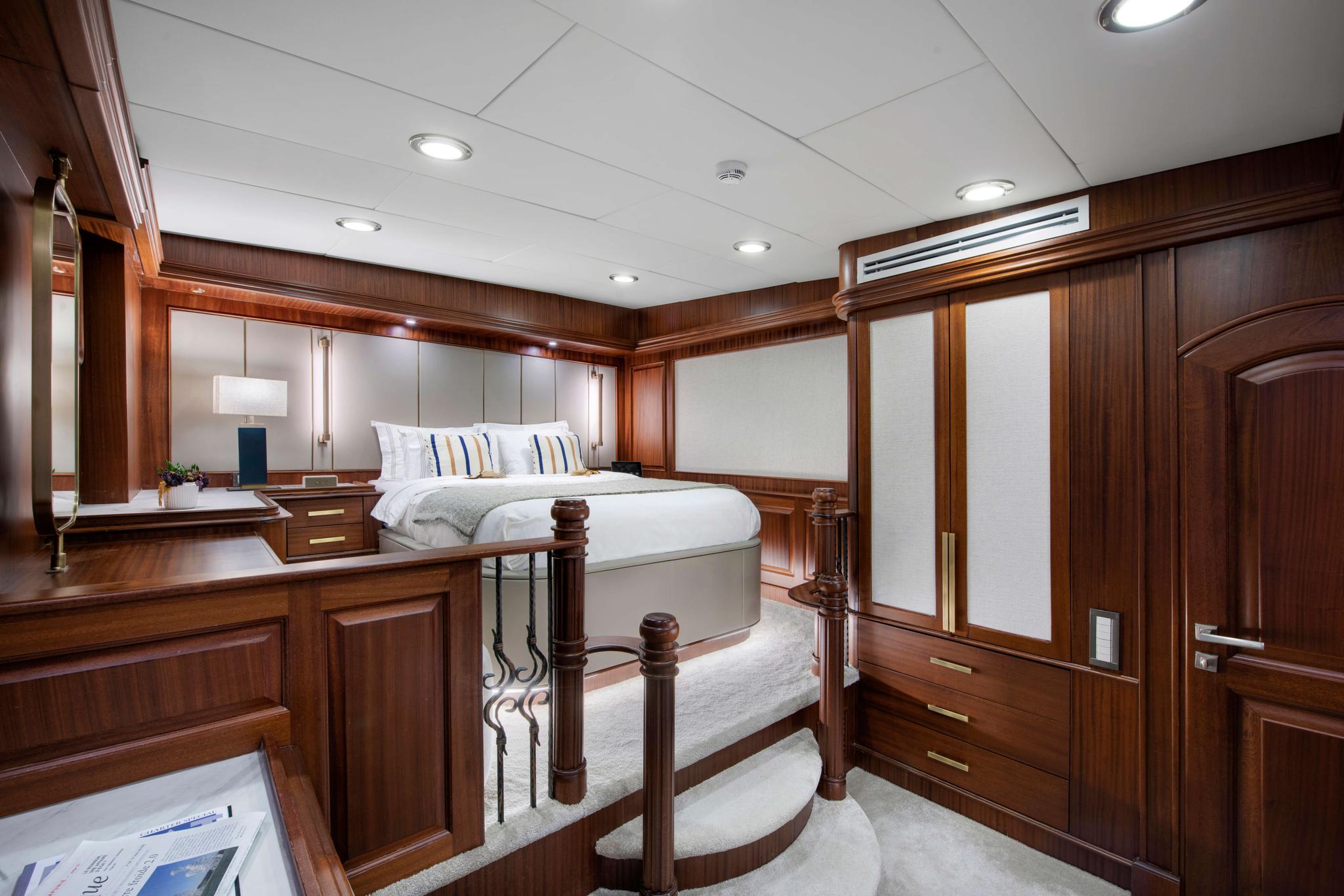 Mare Nostrum gulet interior cabin in Greece