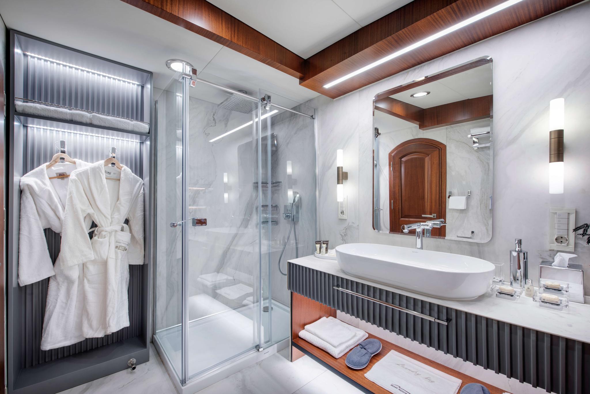 Mare Nostrum gulet interior cabin in Greece