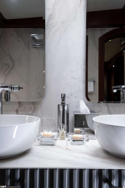 Mare Nostrum gulet interior cabin in Greece