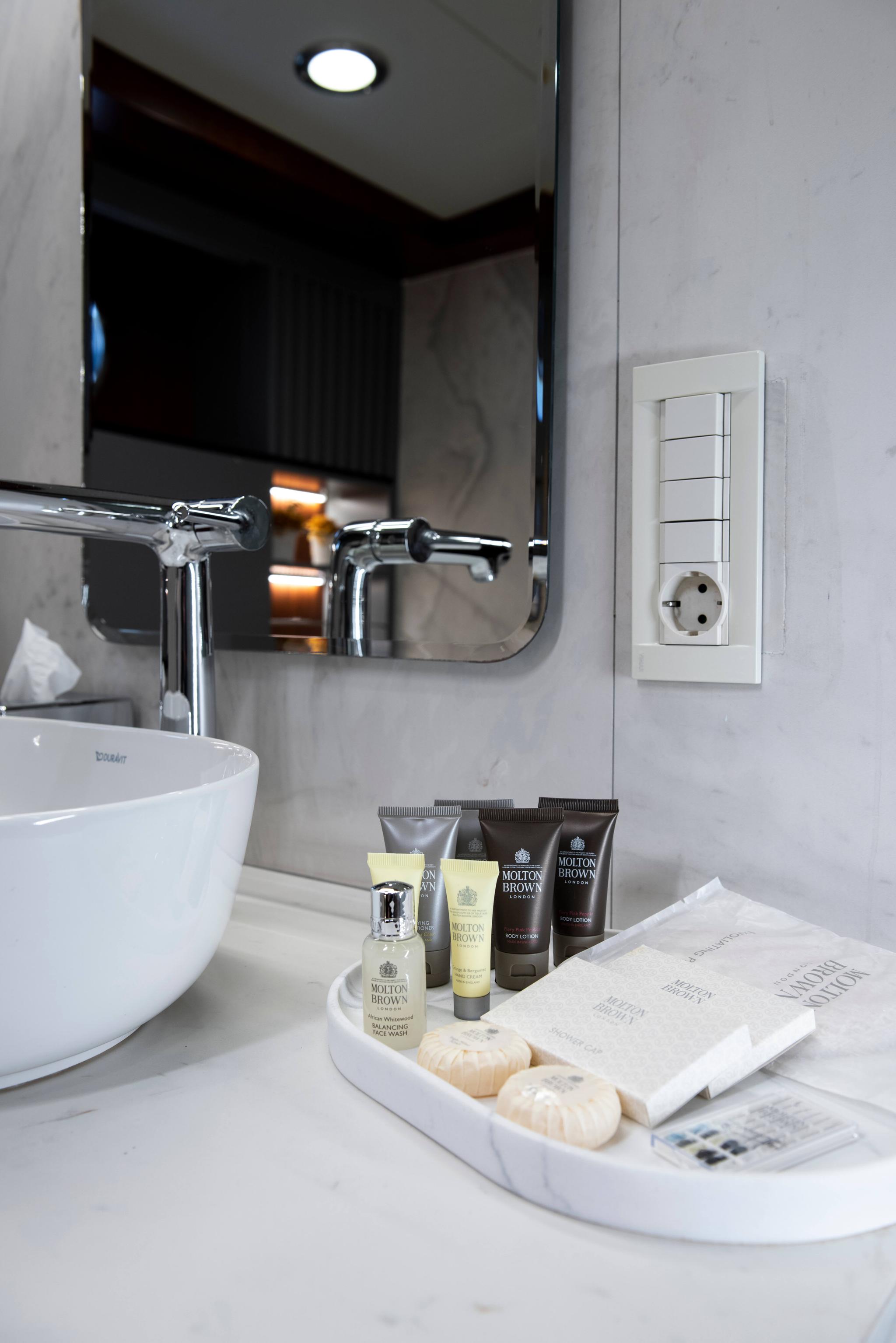 Mare Nostrum gulet interior cabin in Greece