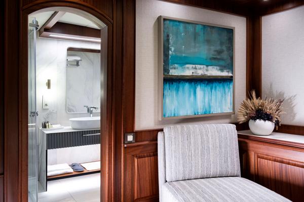 Mare Nostrum gulet interior cabin in Greece