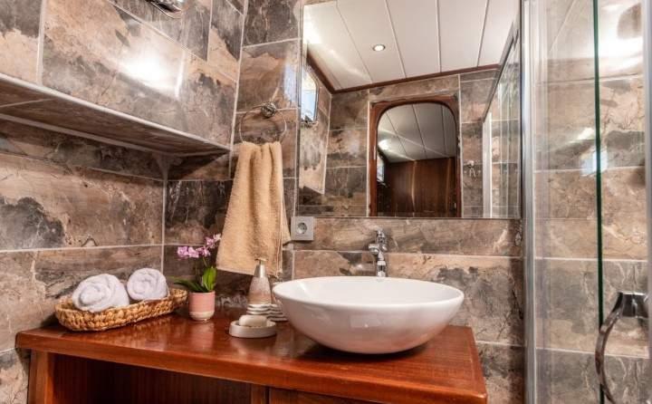 Afilli gulet accommodation interior cabin in Türkiye