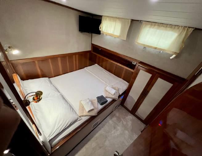 Afilli gulet accommodation interior cabin in Türkiye