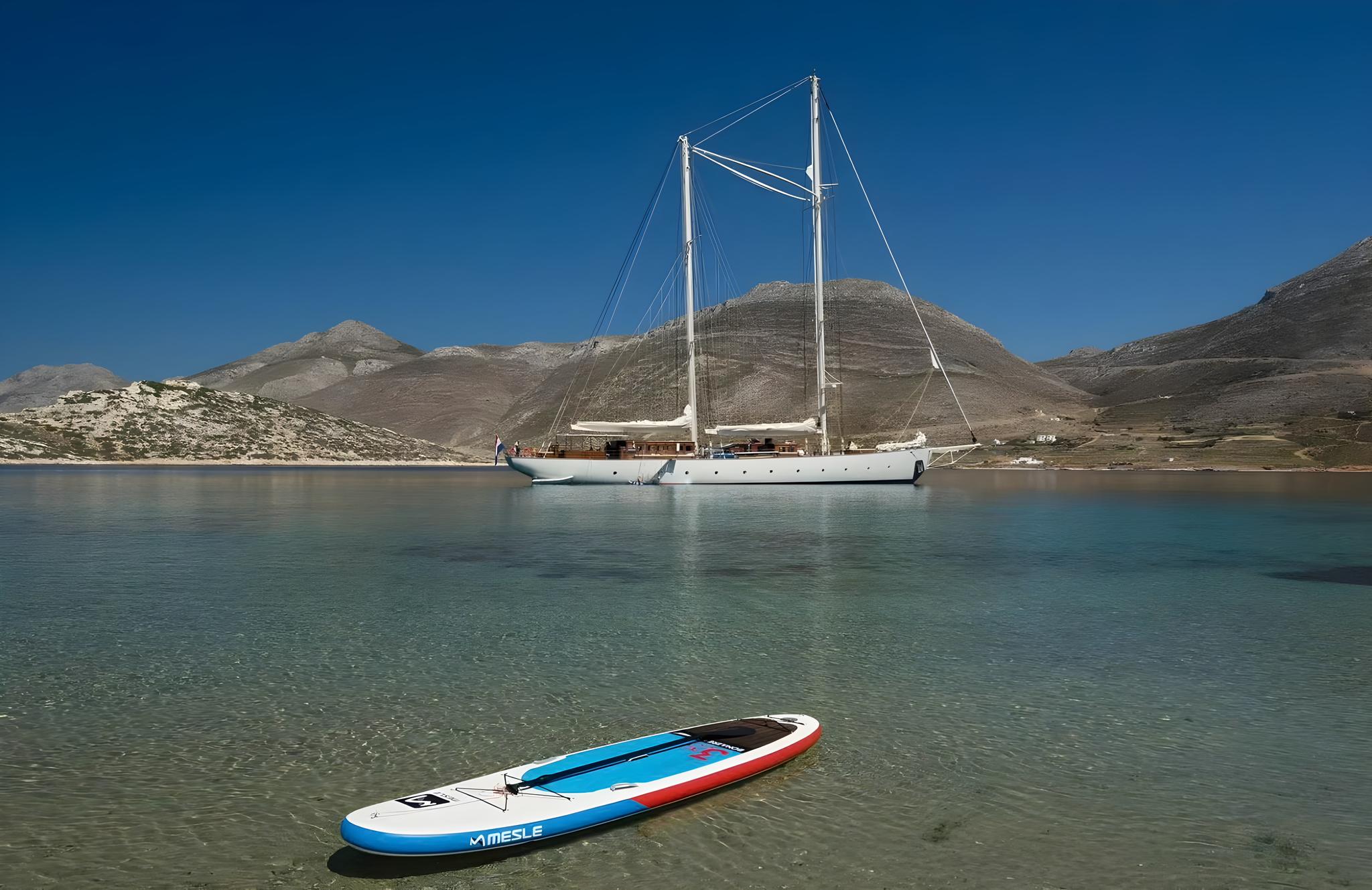 Chronos gulet amenities aerial view in Türkiye