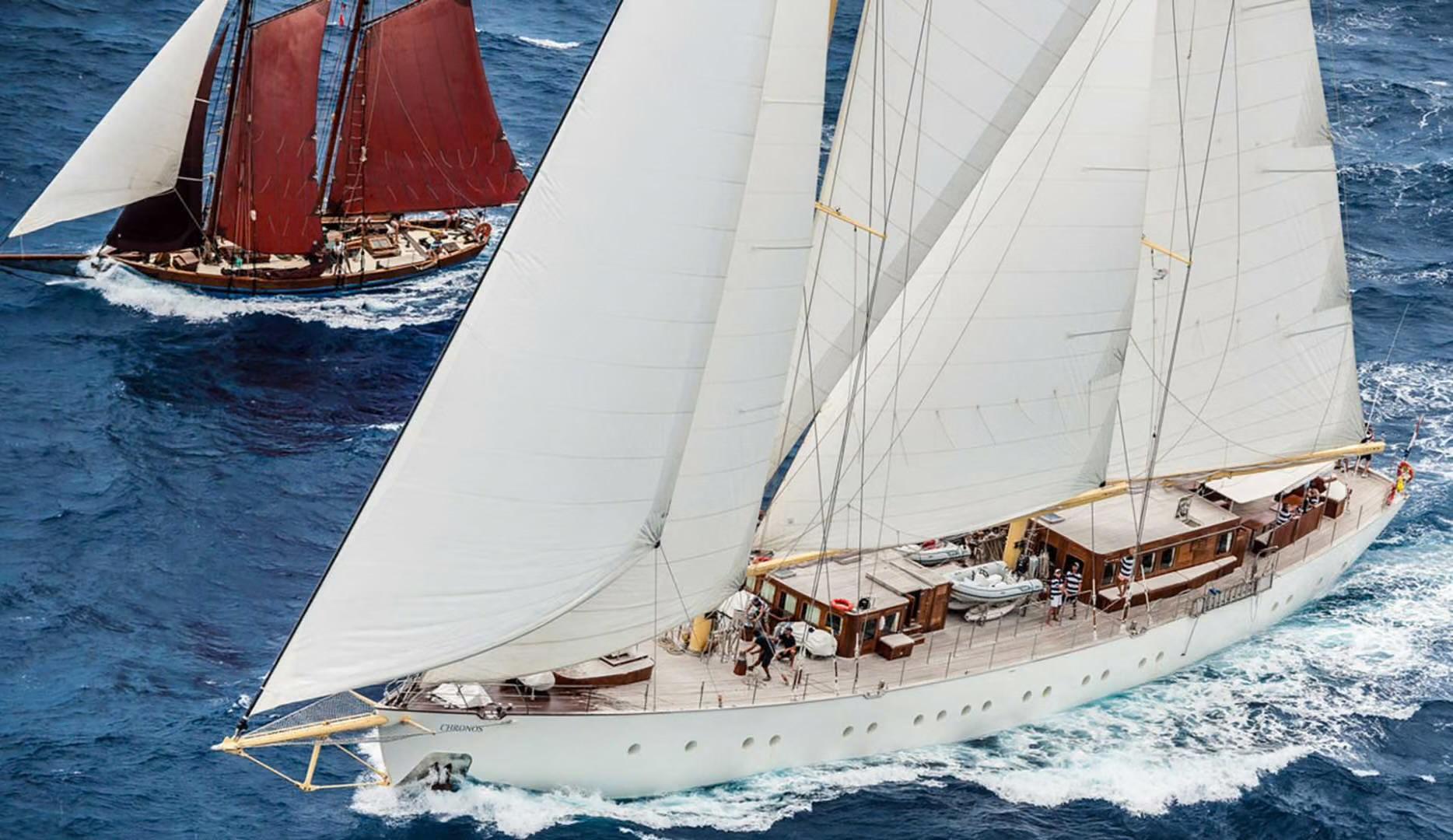 Chronos gulet amenities aerial view in Türkiye