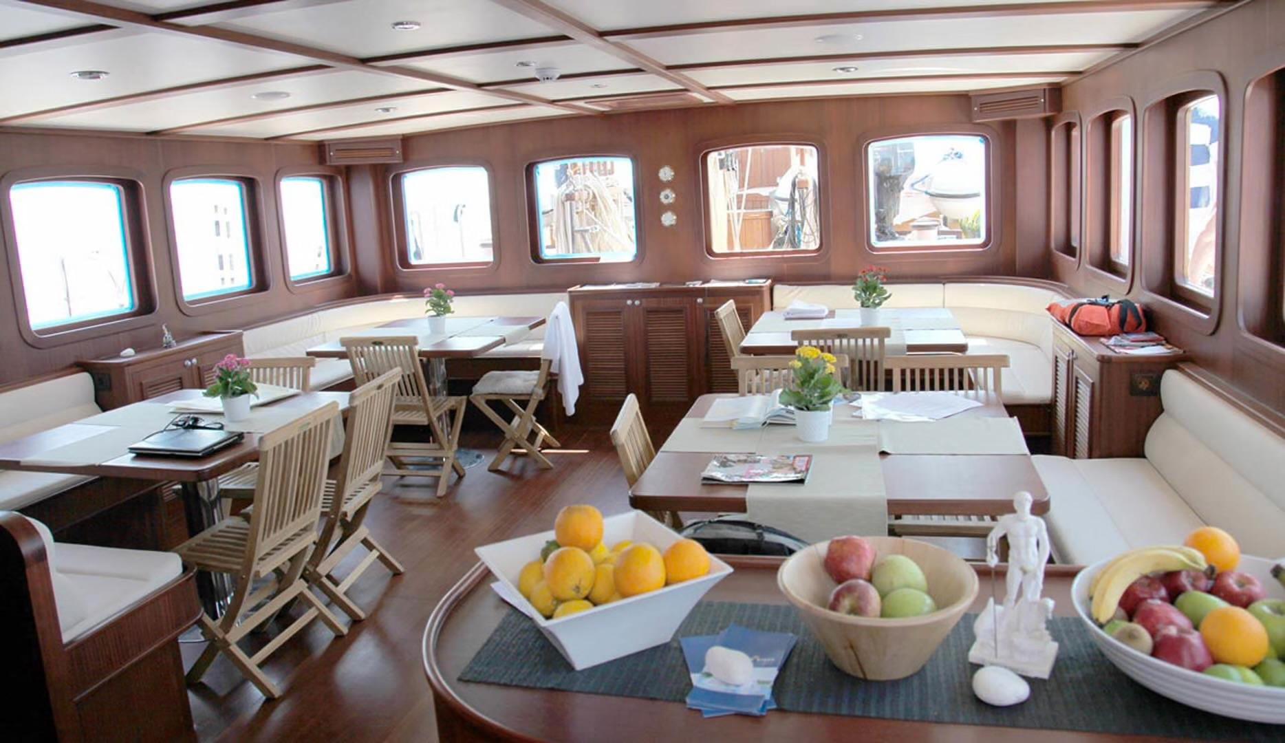 Chronos gulet amenities interior cabin in Türkiye