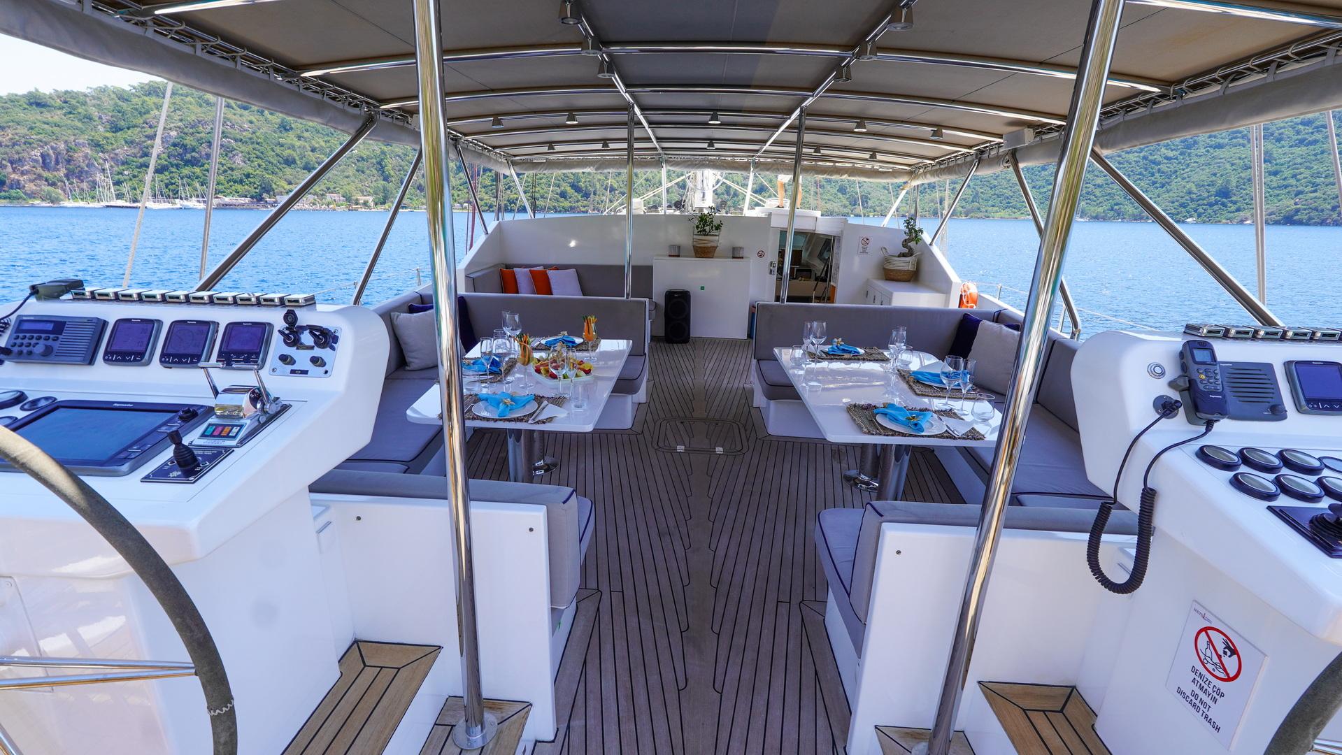 Ubi Bene gulet exterior deck in Türkiye