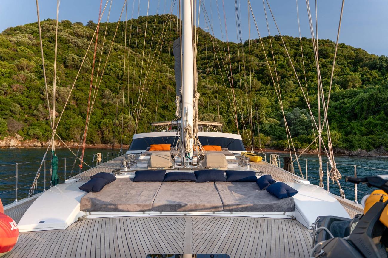 Ubi Bene gulet exterior deck in Türkiye