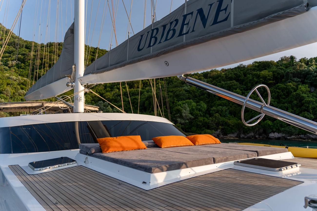 Ubi Bene gulet exterior deck in Türkiye