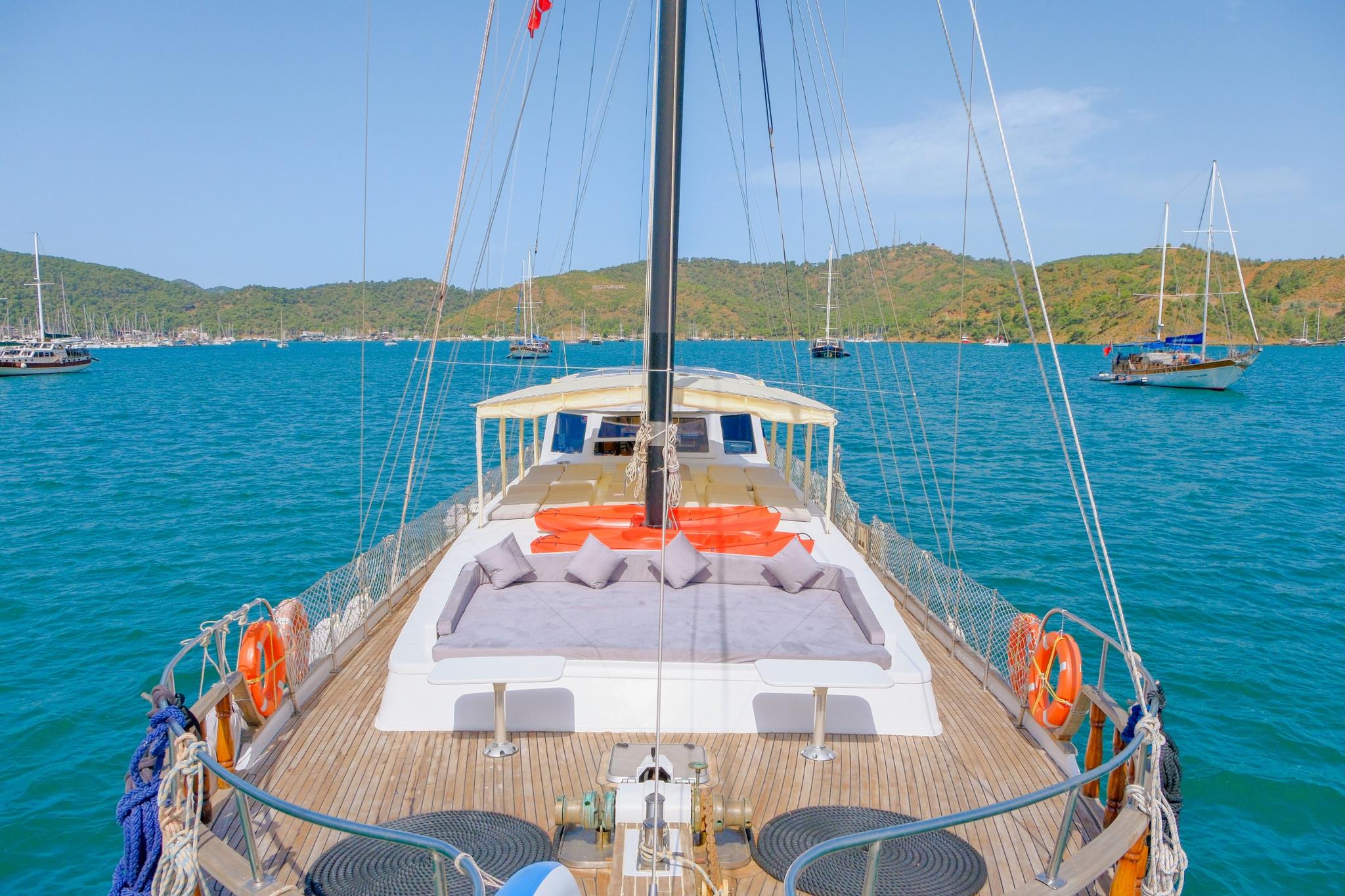 Balu gulet amenities exterior deck in Türkiye