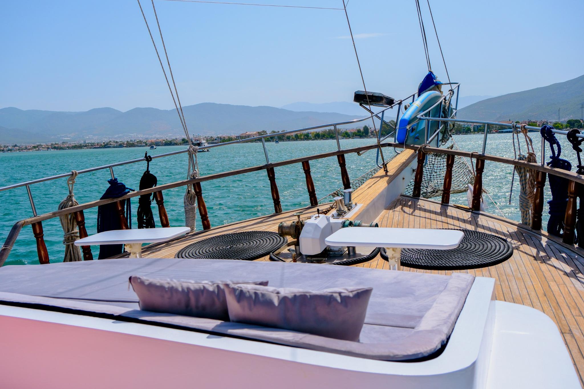 Balu gulet amenities exterior deck in Türkiye