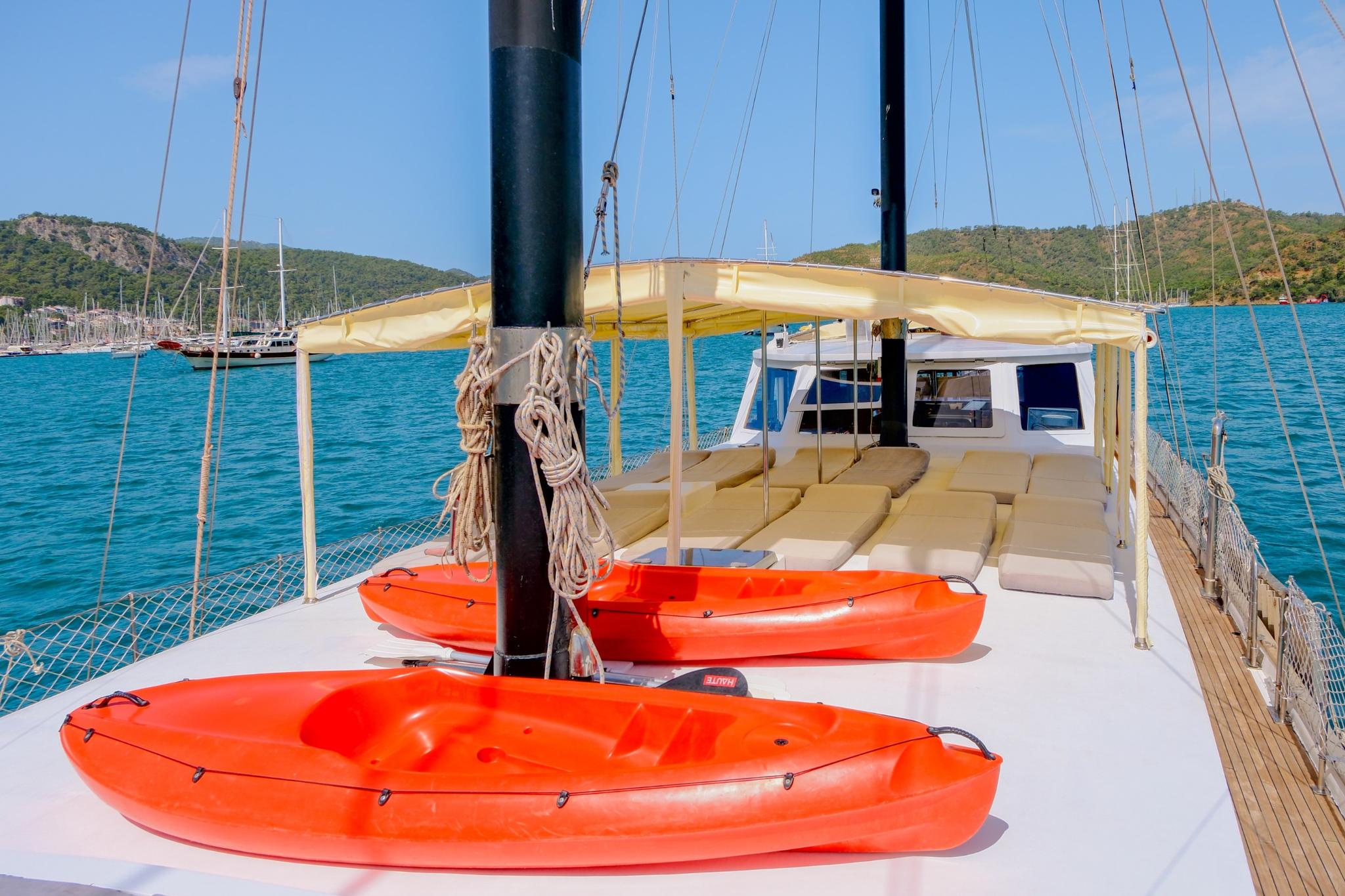 Balu gulet exterior deck in Türkiye