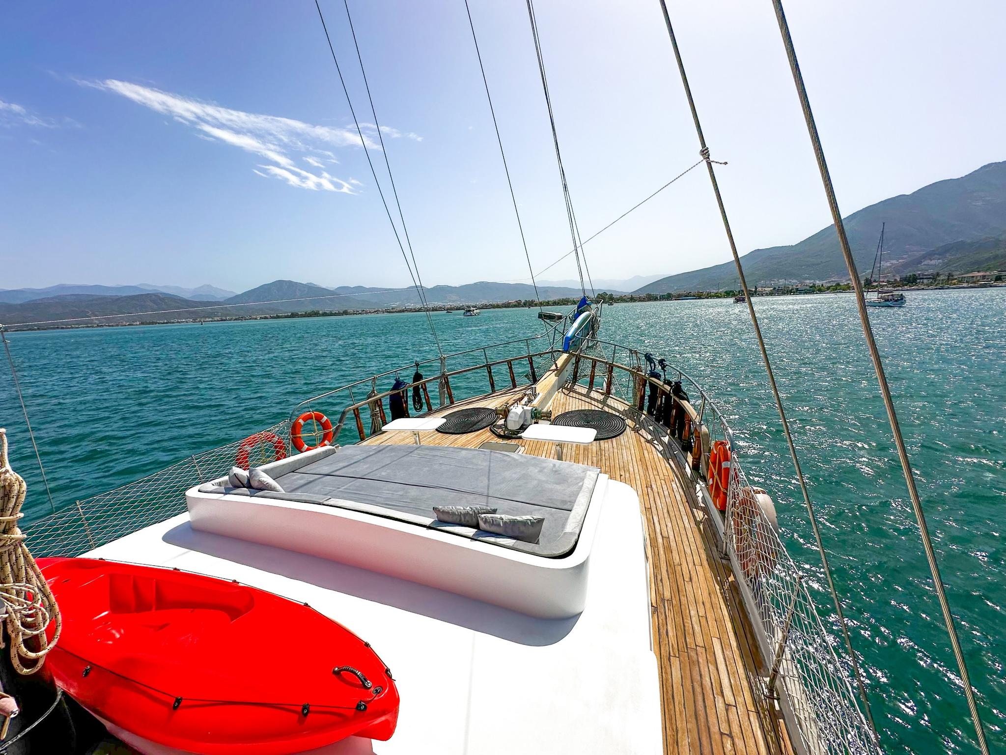 Balu gulet exterior deck in Türkiye