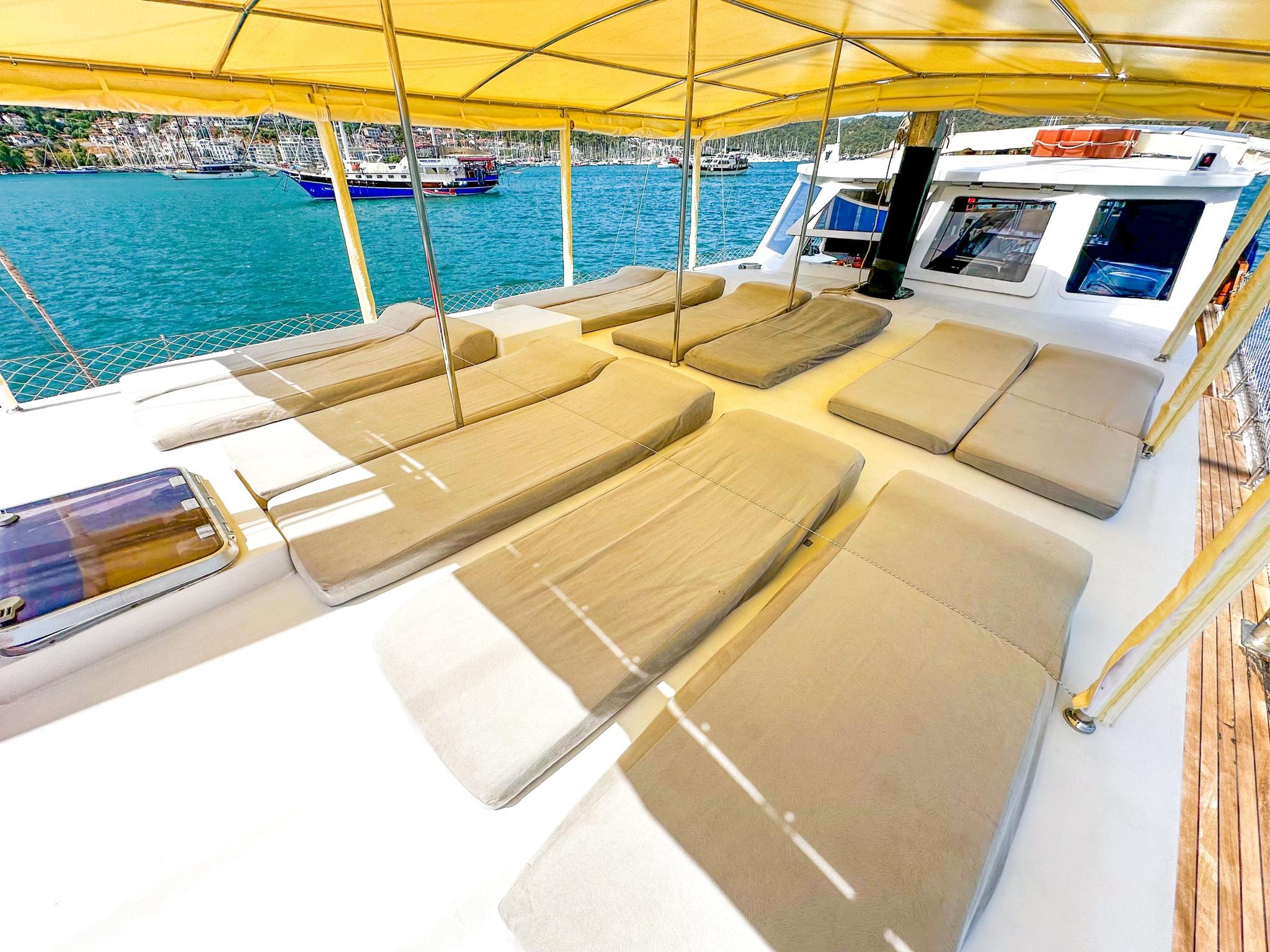 Balu gulet exterior deck in Türkiye
