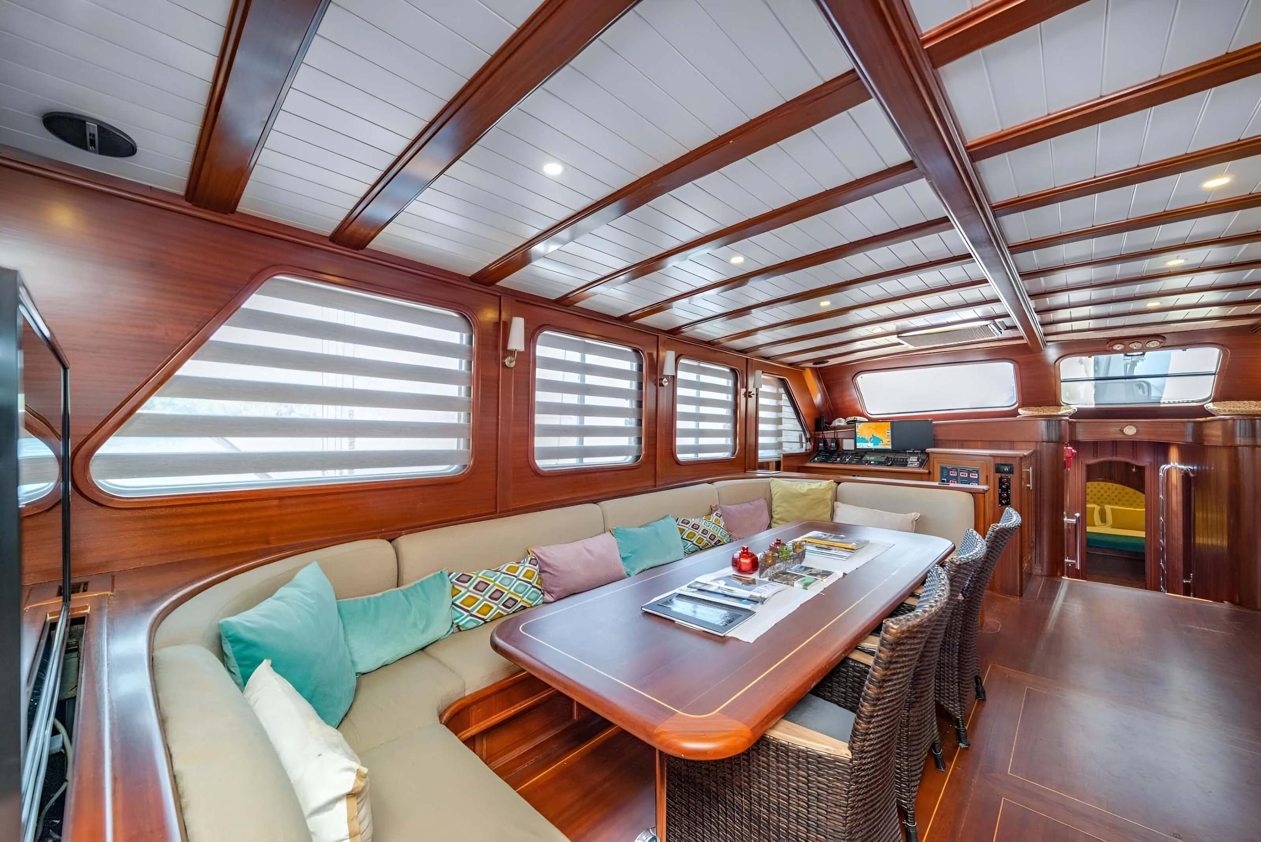 Sema Tuana gulet amenities interior cabin in Türkiye