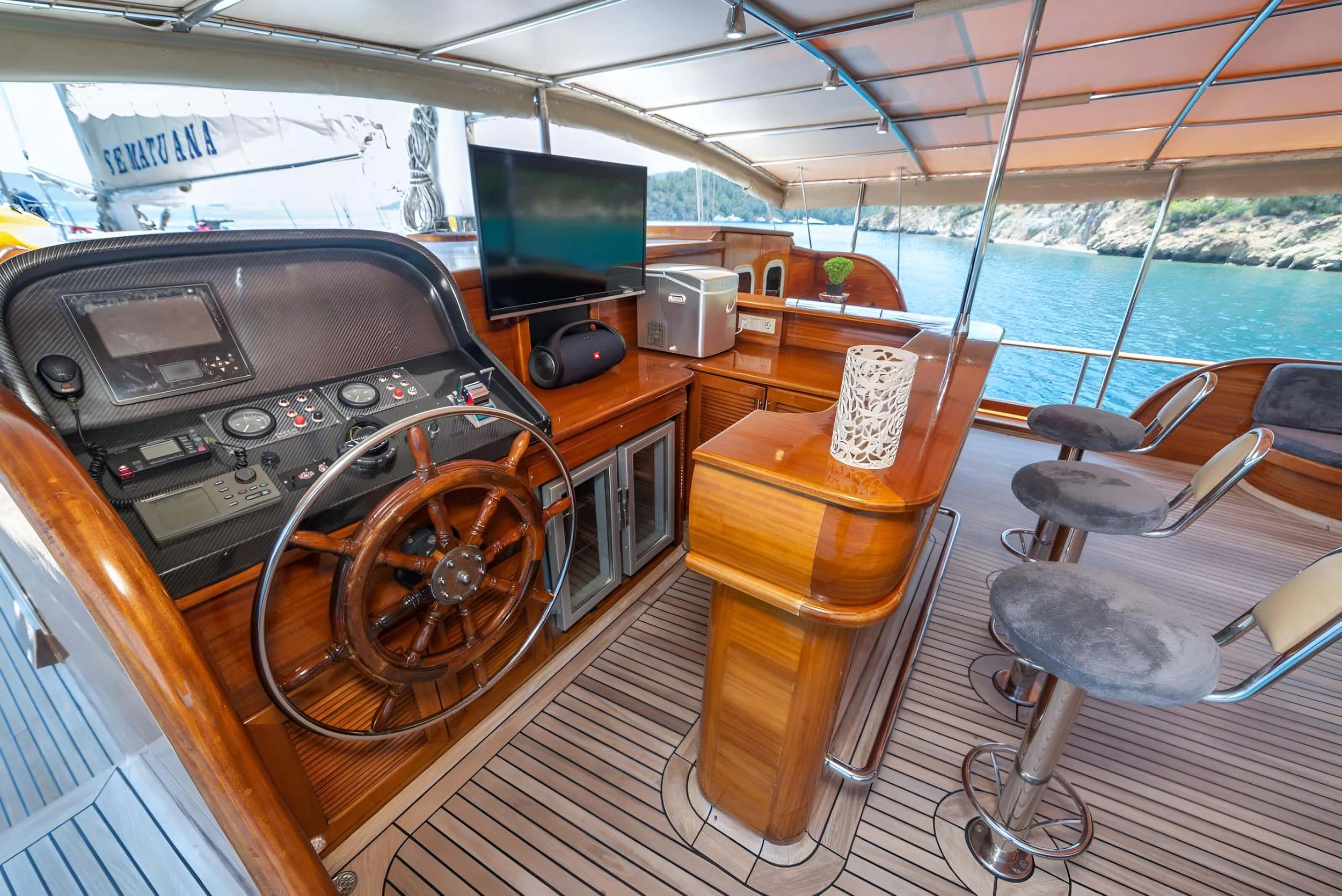 Sema Tuana gulet exterior deck in Türkiye