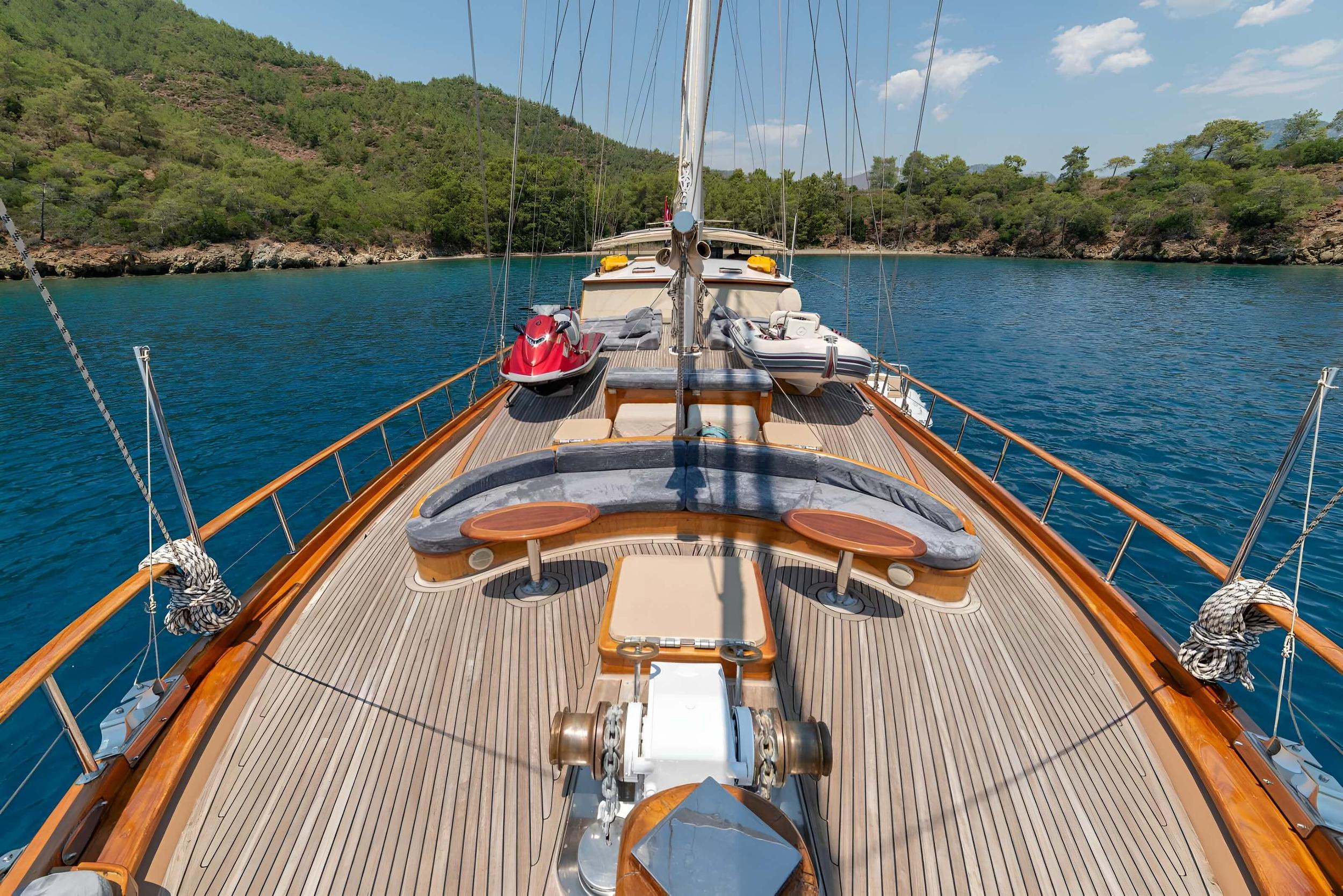 Sema Tuana gulet amenities exterior deck in Türkiye