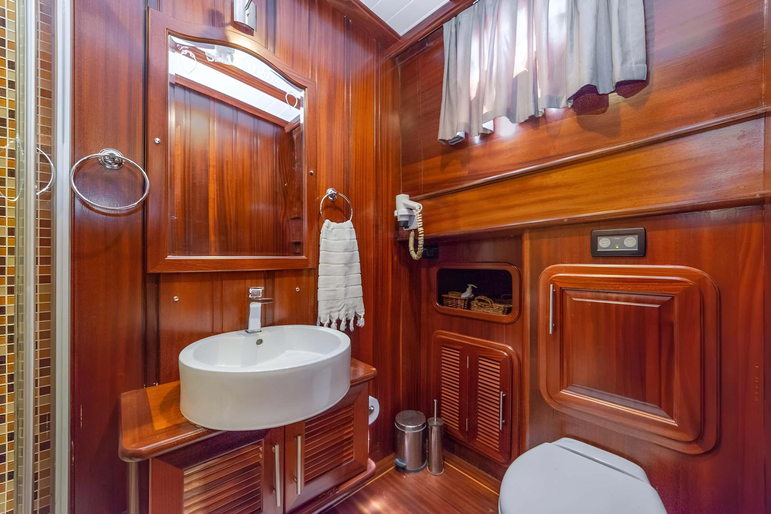 Sema Tuana gulet accommodation interior cabin in Türkiye