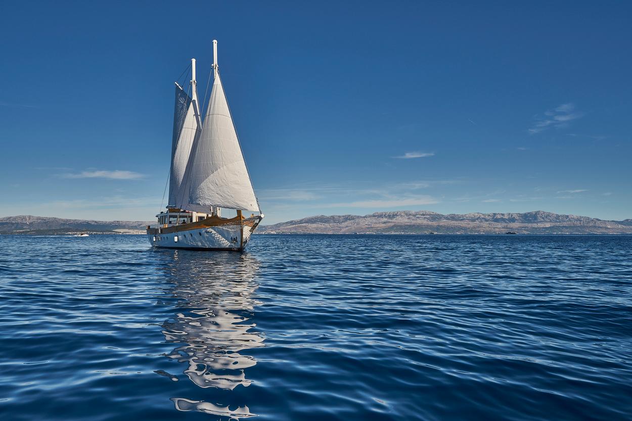 Green Ray gulet amenities exterior deck in Croatia