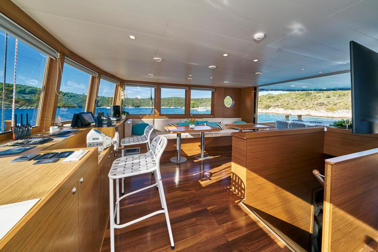 Green Ray gulet amenities exterior deck in Croatia