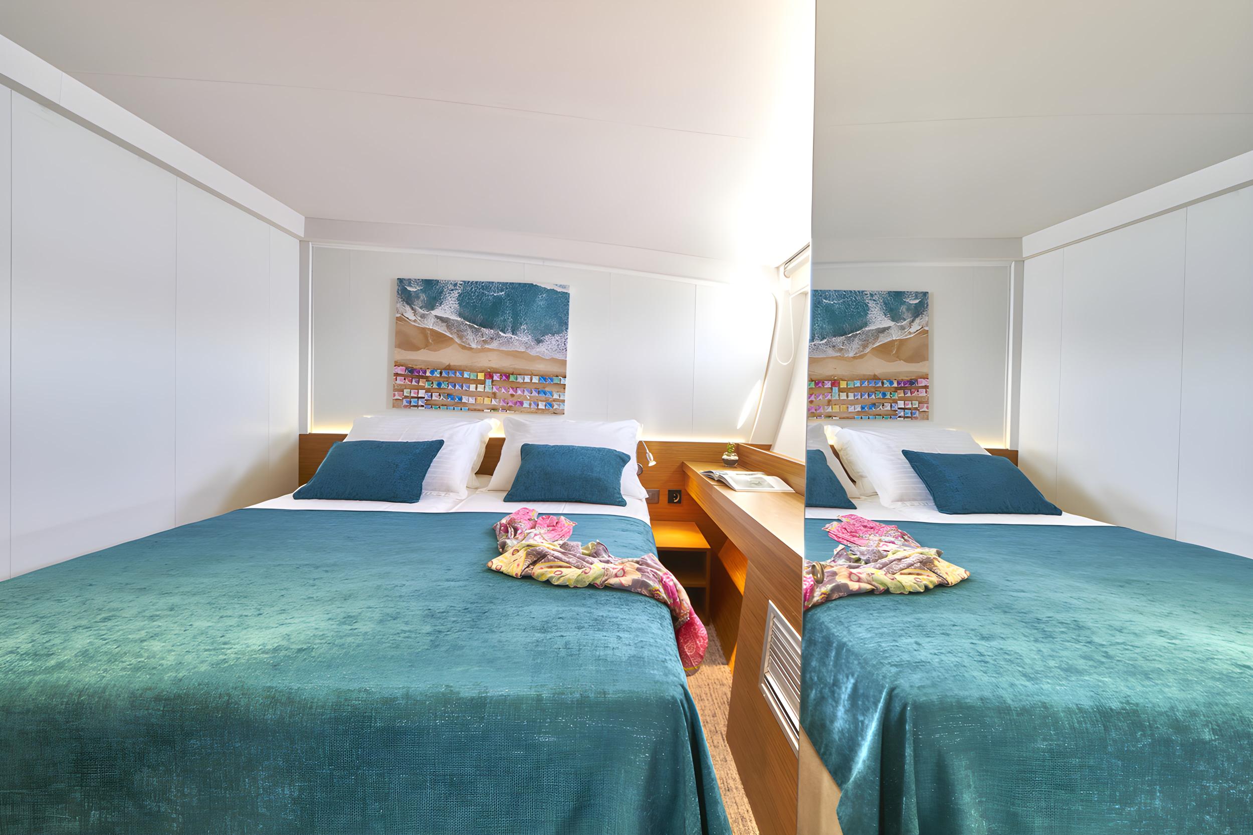 Green Ray gulet accommodation interior cabin in Croatia