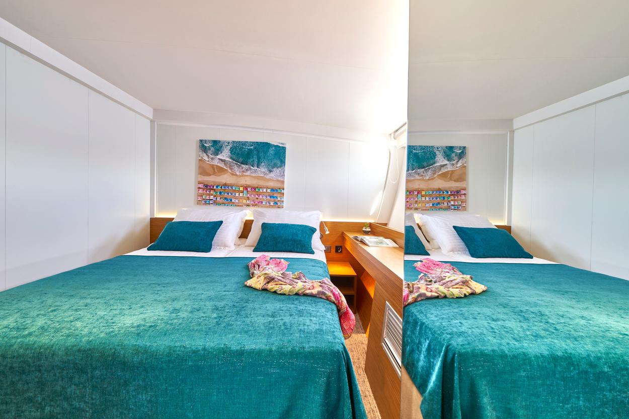 Green Ray gulet accommodation interior cabin in Croatia