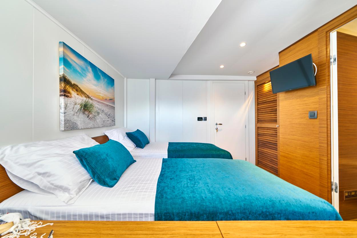 Green Ray gulet accommodation interior cabin in Croatia