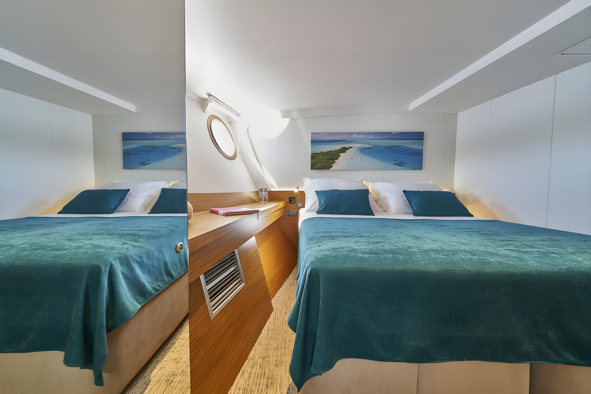 Green Ray gulet accommodation interior cabin in Croatia