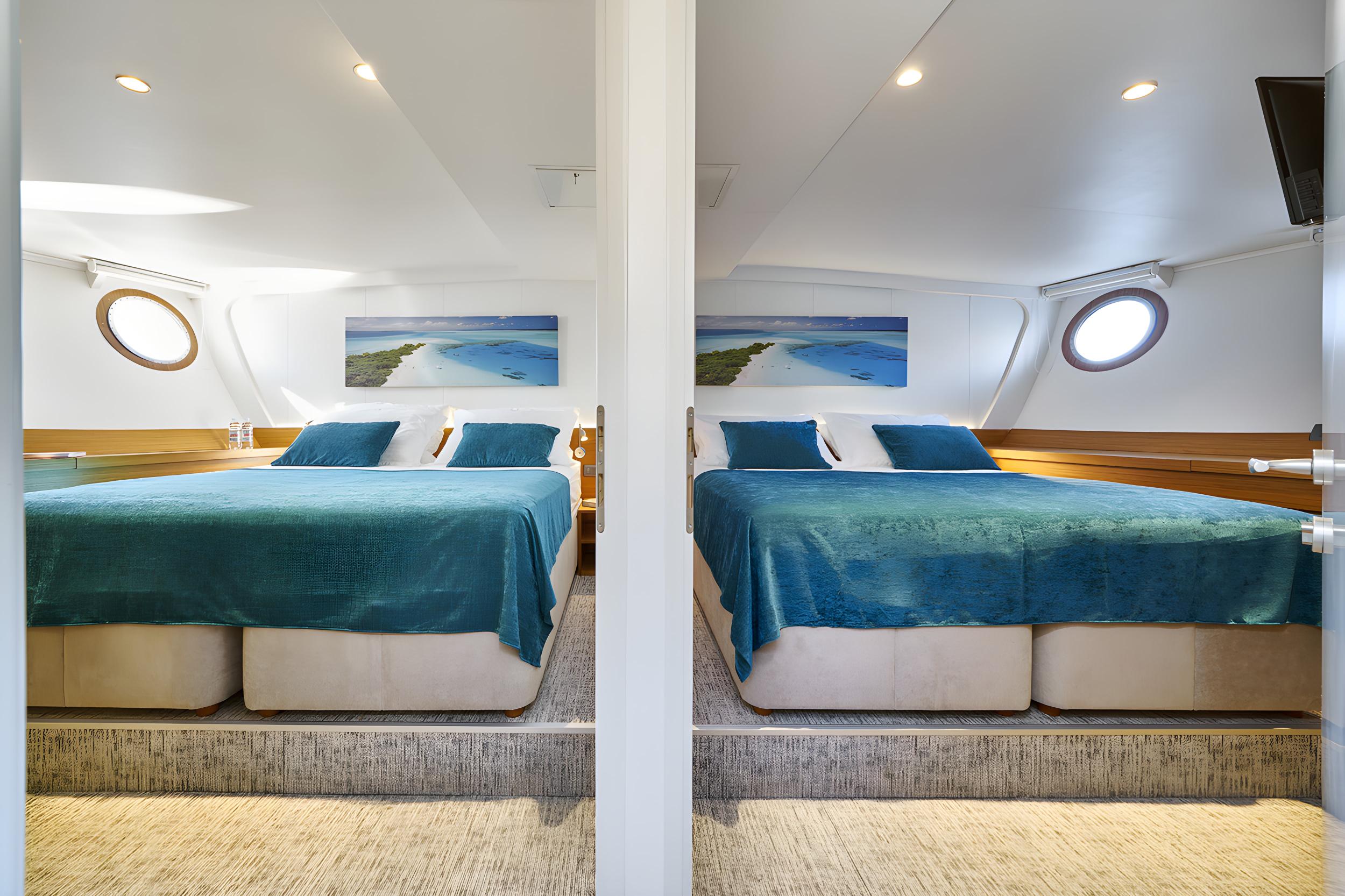 Green Ray gulet accommodation interior cabin in Croatia