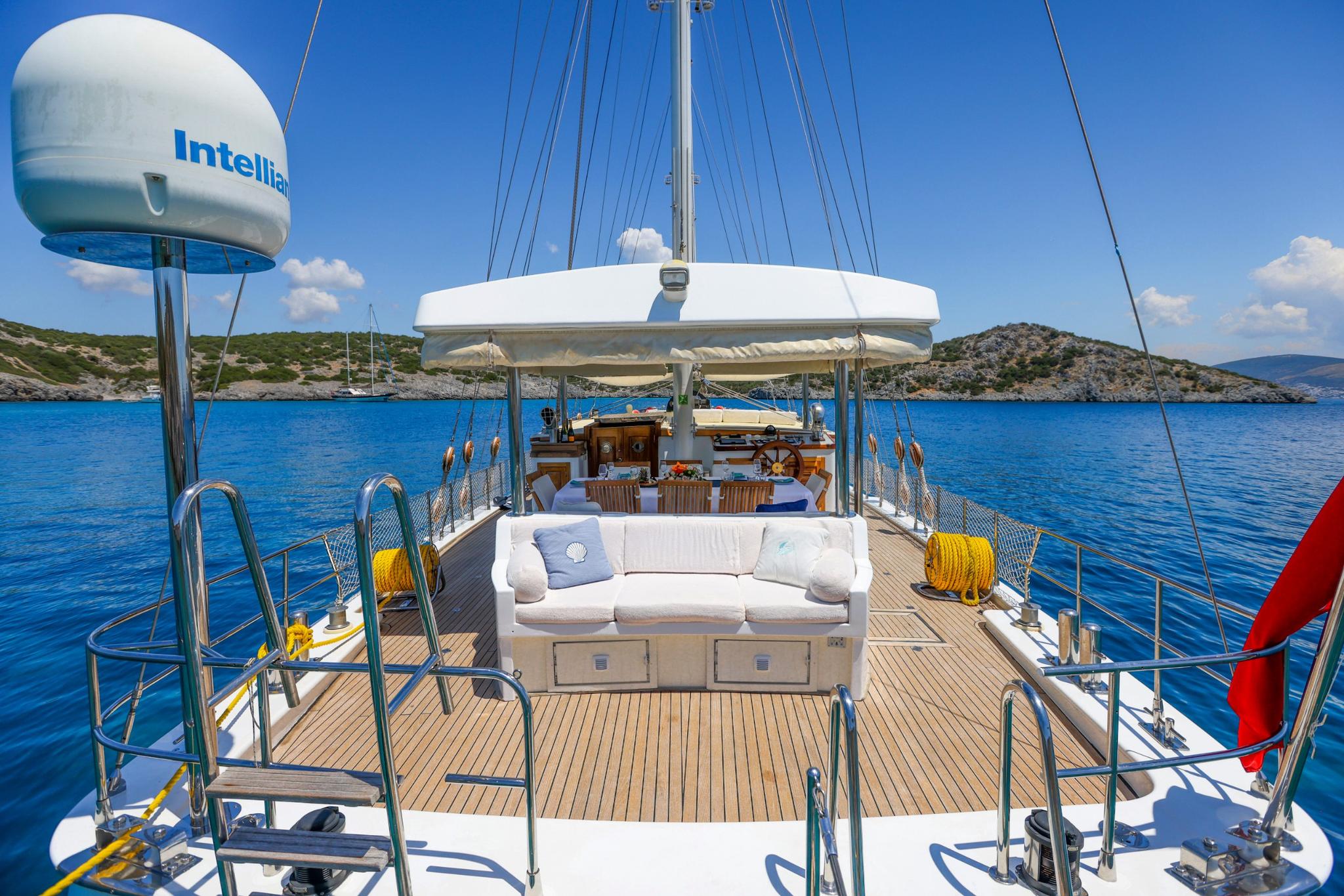Gazella gulet amenities exterior deck in Türkiye