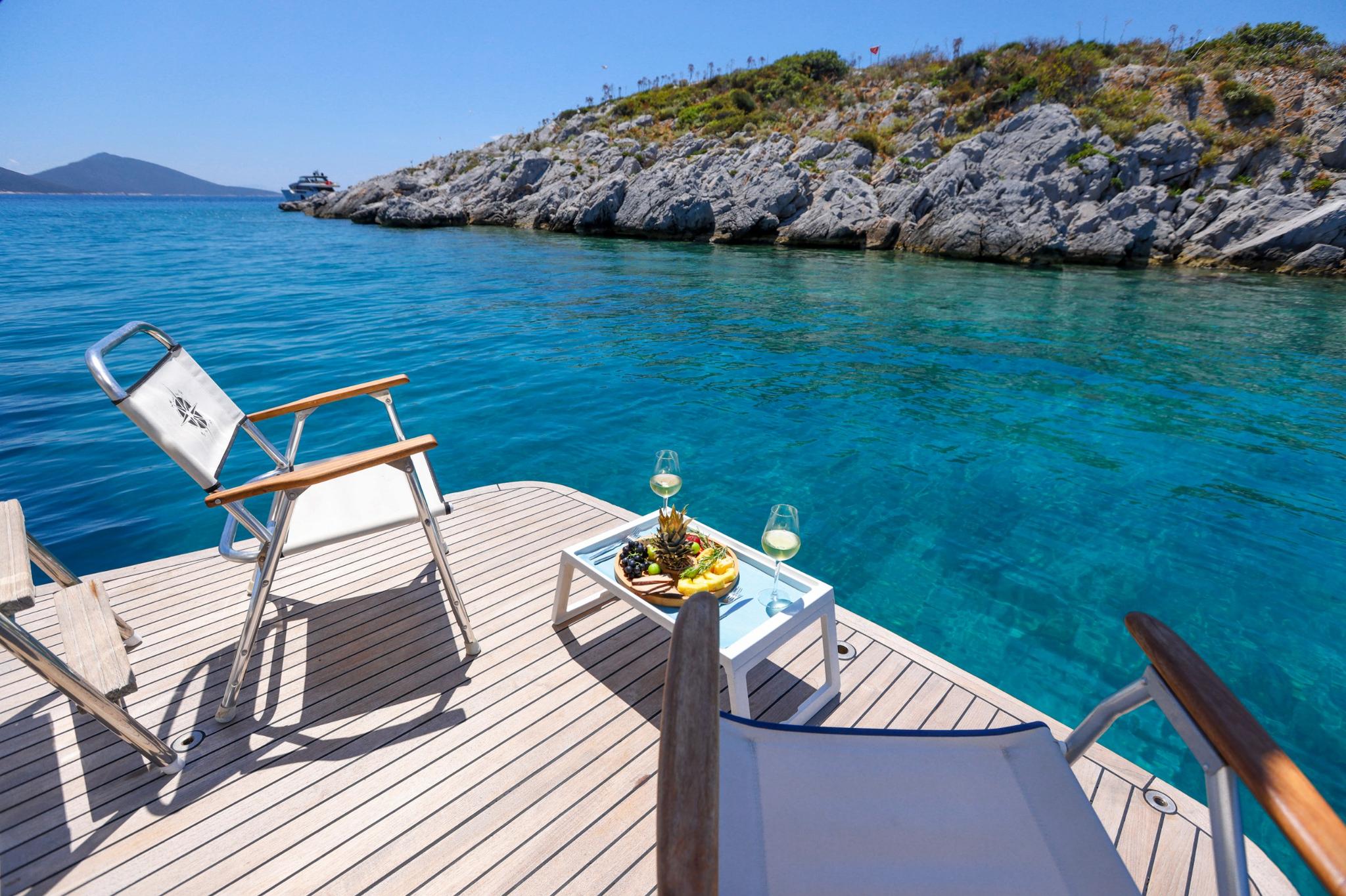 Gazella gulet amenities exterior deck in Türkiye