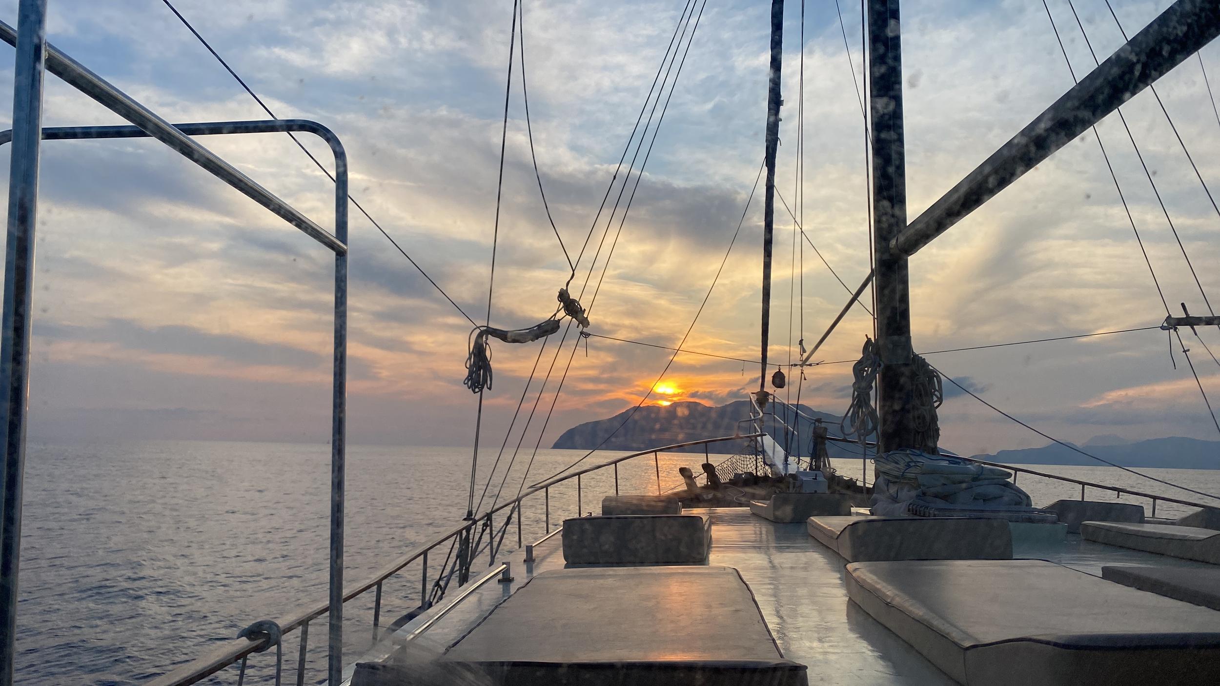 Kaptan Yilmaz II gulet amenities exterior deck in Italy