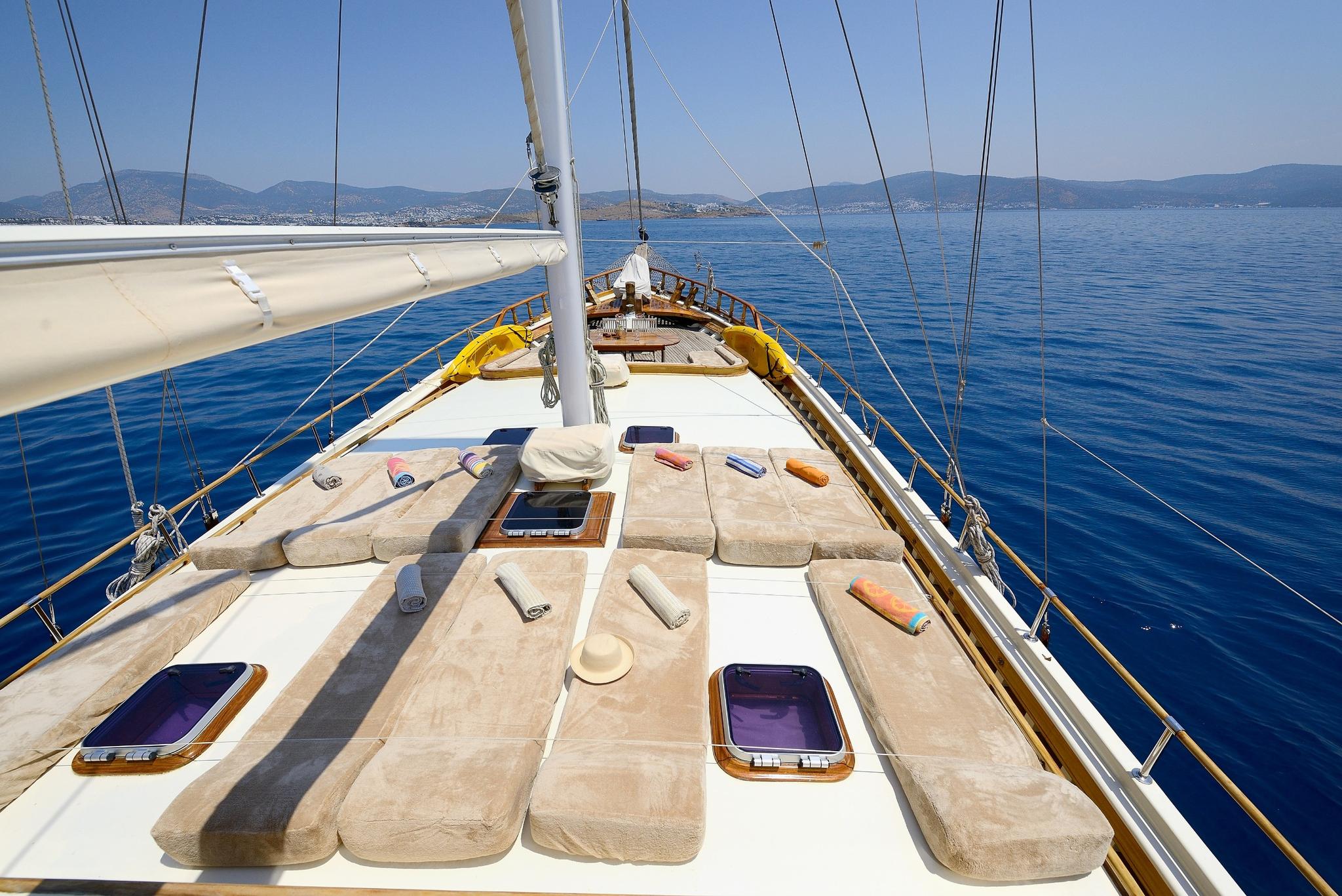 Burc-u Zafer gulet amenities exterior deck in Türkiye