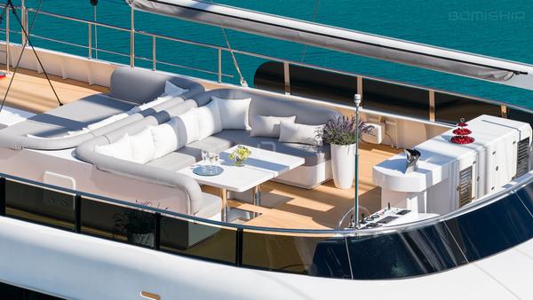 Aurum Sky gulet amenities exterior deck in Croatia