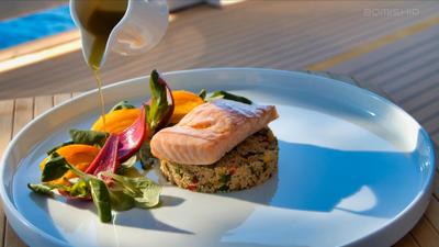 Aurum Sky gulet amenities lifestyle dining in Croatia