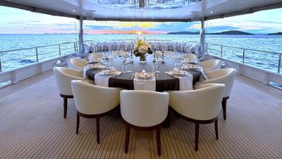 Aurum Sky gulet amenities exterior deck in Croatia