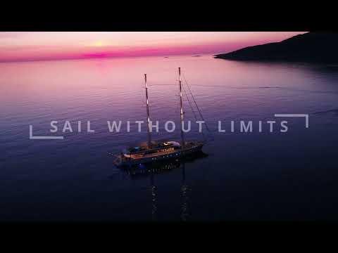 Aurum Sky gulet aerial view in Croatia