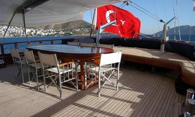 Cobra King gulet amenities exterior deck in Türkiye