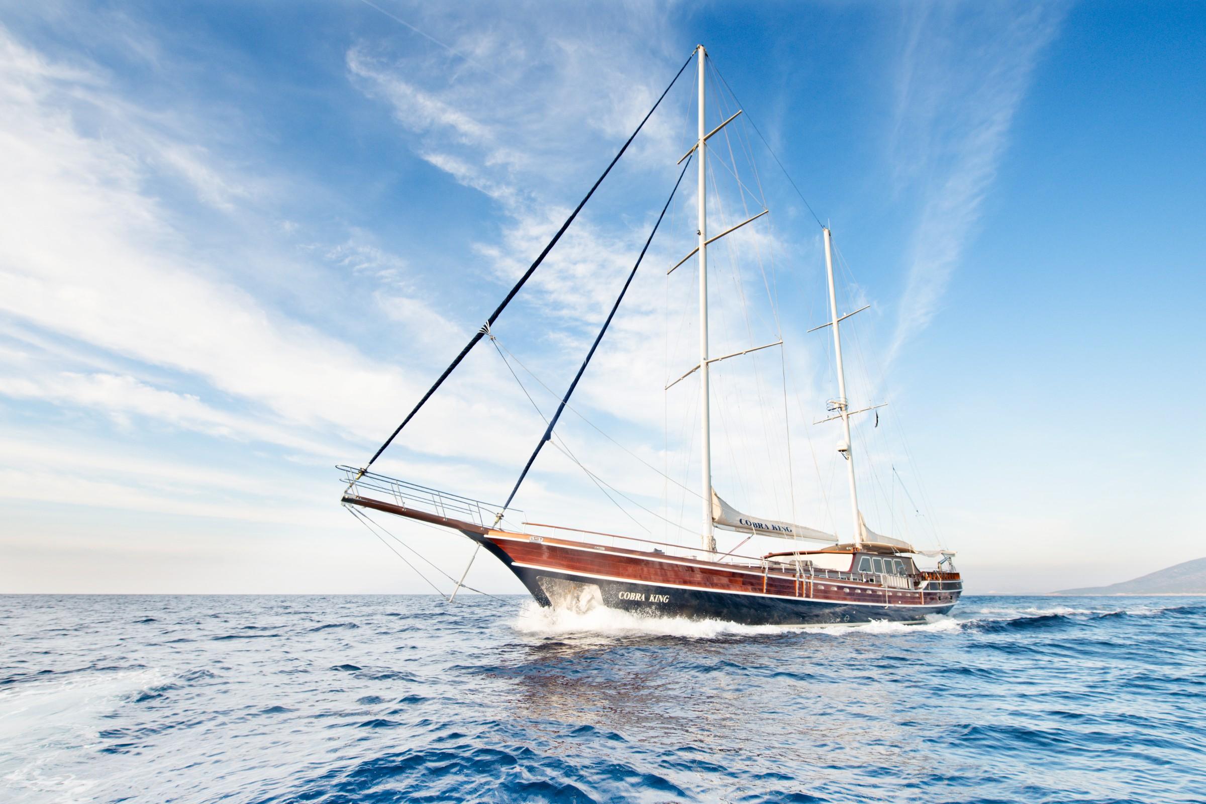 Cobra King gulet exterior deck in Türkiye