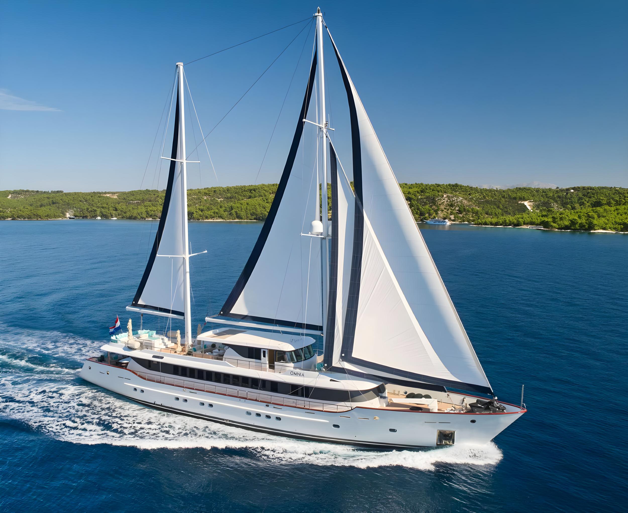 Omnia gulet amenities exterior deck in Croatia