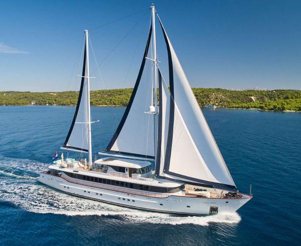 Omnia gulet amenities exterior deck in Croatia